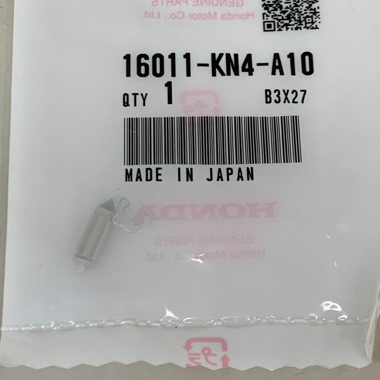 HONDA Valve Set Float CRF100F XR100 XR200 XR250R OEM 16011-KN4-A10