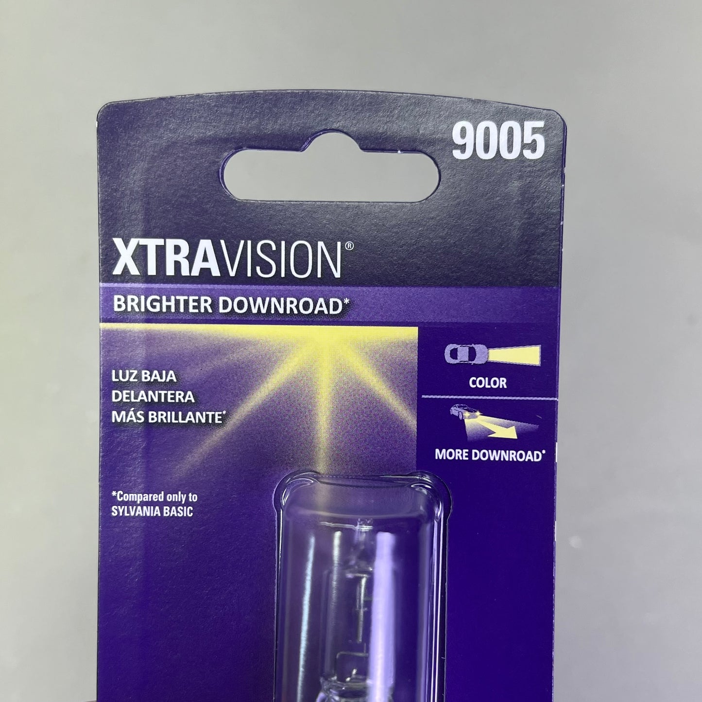 SYLVANIA (2 PACK) XtraVision Halogen Headlight Bulb  12.8V 9005XV.BP