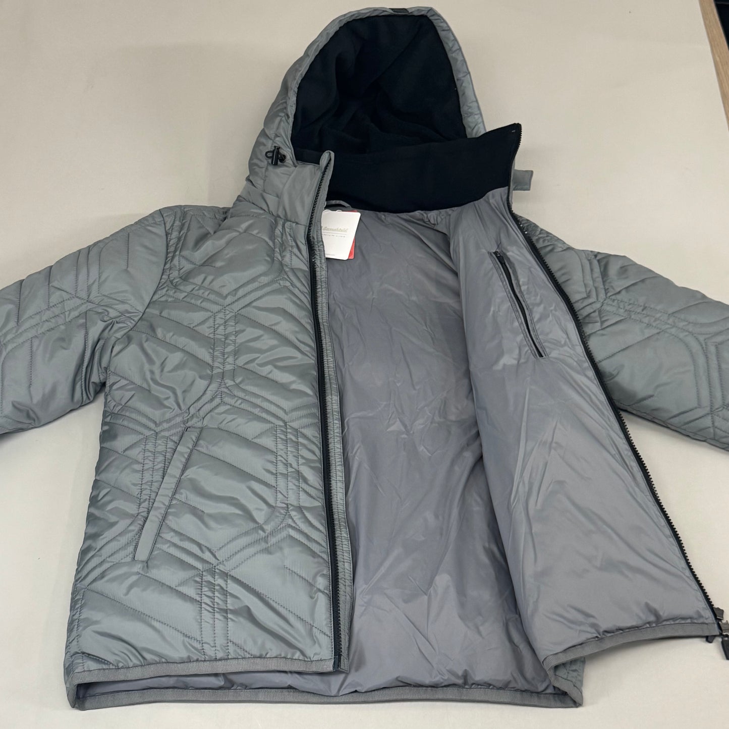 SAMSHIELD Megeve Equestrian Full Zip Up Winter Coat Men's Sz L Ore Grey