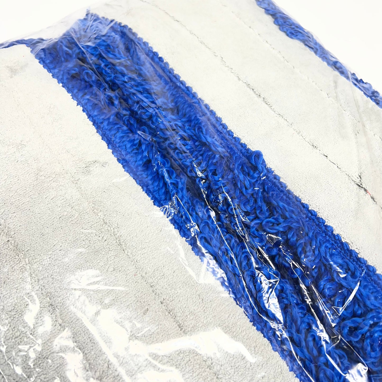 KLEEN LINE (12 PACK) Fringed Microfiber Dry Mop Pad 36" Blue/Grey 652102