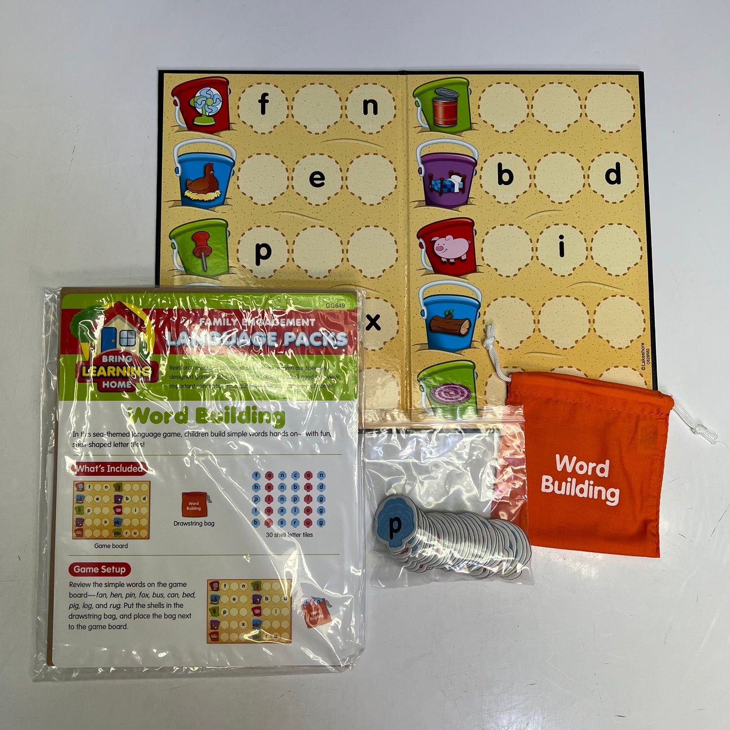 LAKESHORE Word Building Practice Family Engagement Pack Ages 3-5 yrs GG649