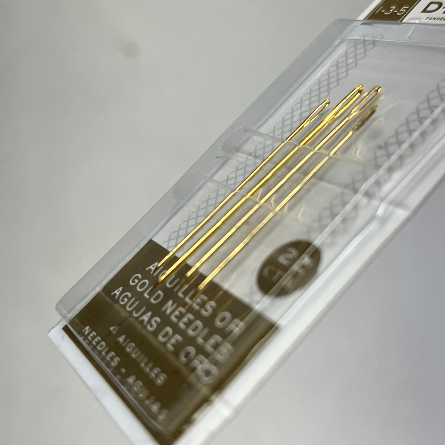 DMC (6 PACK, 4 EACH) Embroidery Needles  1,3 & 5 Gold Plated  6132/6