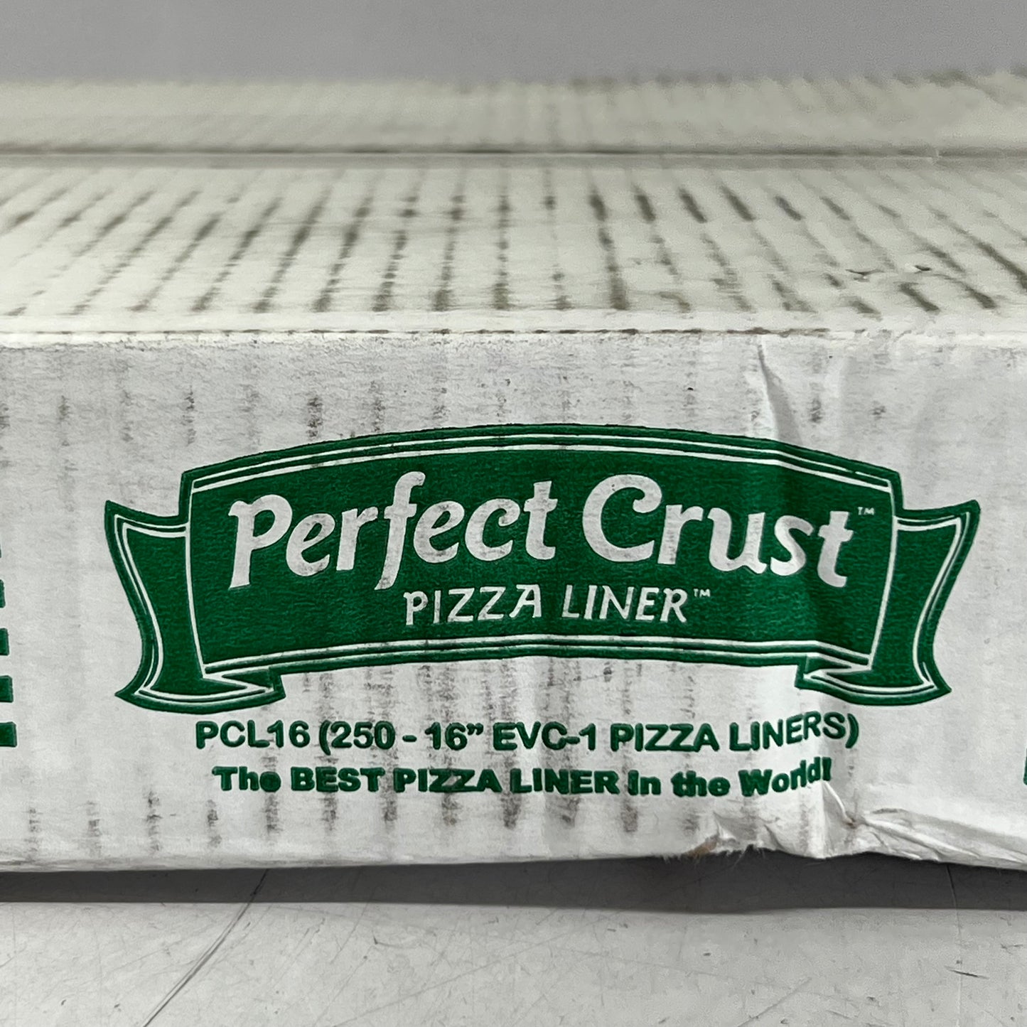 ZA@ PERFECT CRUST (250 PACK) Pizza Liners 16" White EVC-1 (New Other, Distressed Box)