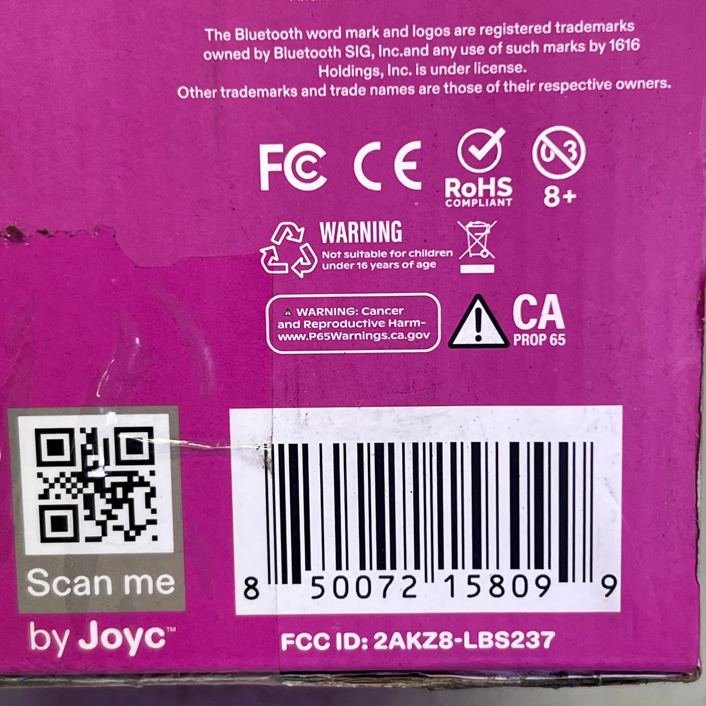 JOYC Mic Drop Karaoke Machine With 2 Wireless Mics & RGB Lights 2AKZ8-LBS237