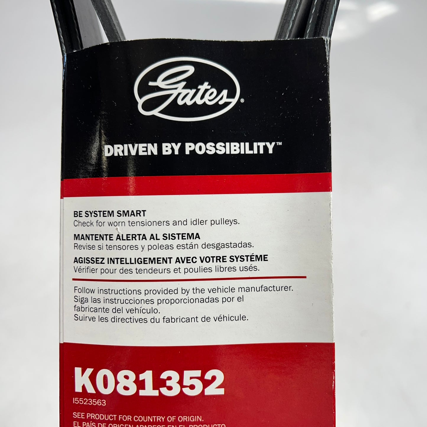 GATES Mirco-v Serpentine Belt for Ford & International  8 Rib 135-11/16" K081352