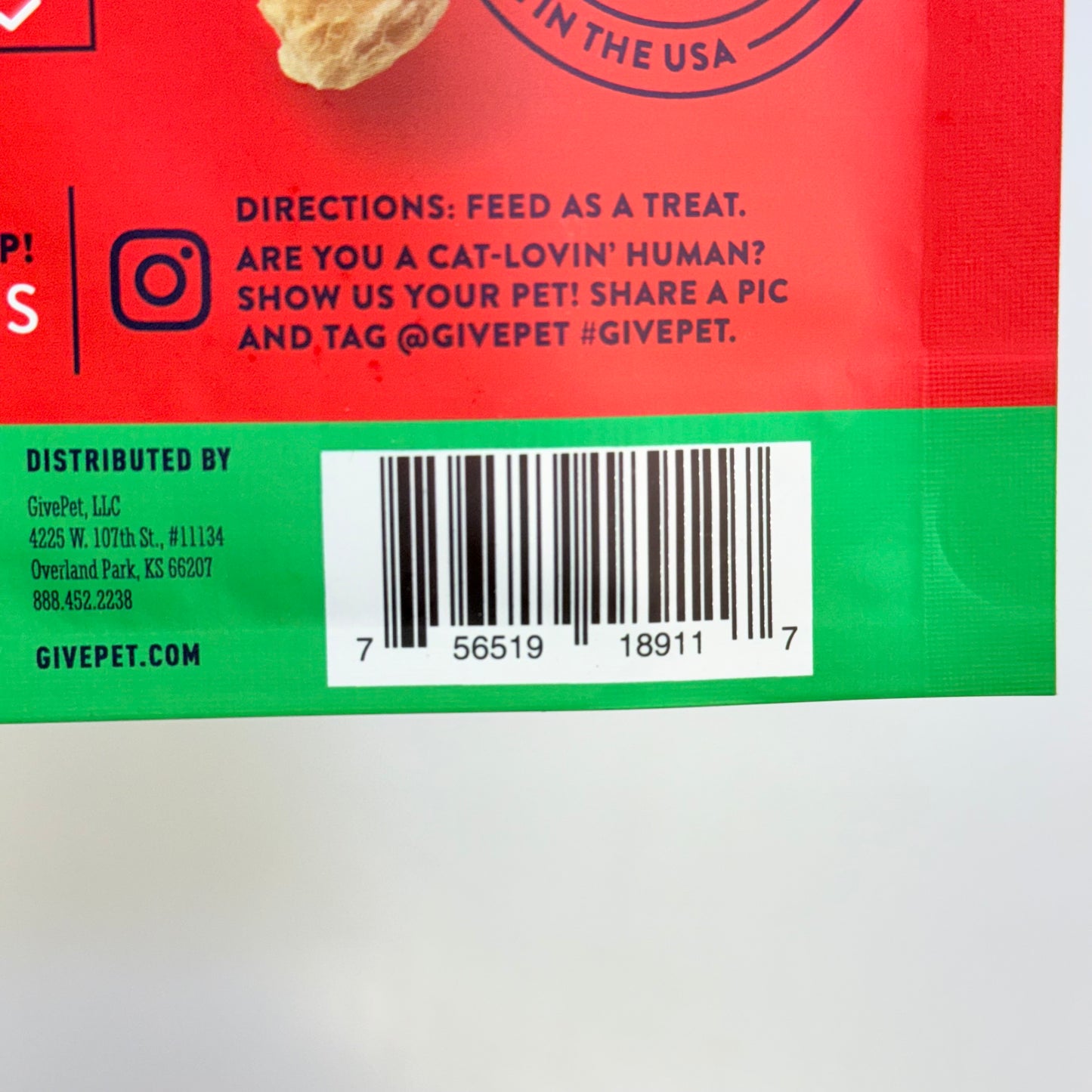 GIVEPET(3 PACK) SantaClaws Chicken Freeze Dried Premium Cat Treats 1.25oz BB 08/27
