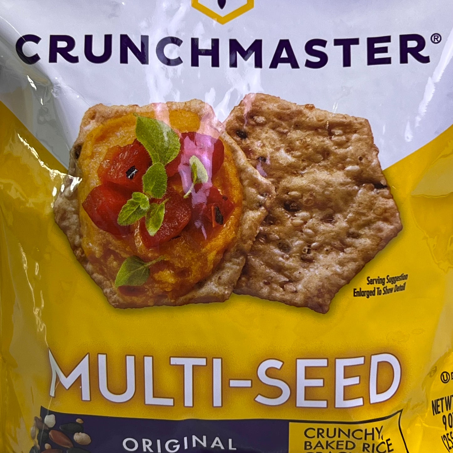CRUNCHMASTER (2 PACK) Gluten-Free Multi-Seed Original Cracker Party Pack 9oz BB 05/26
