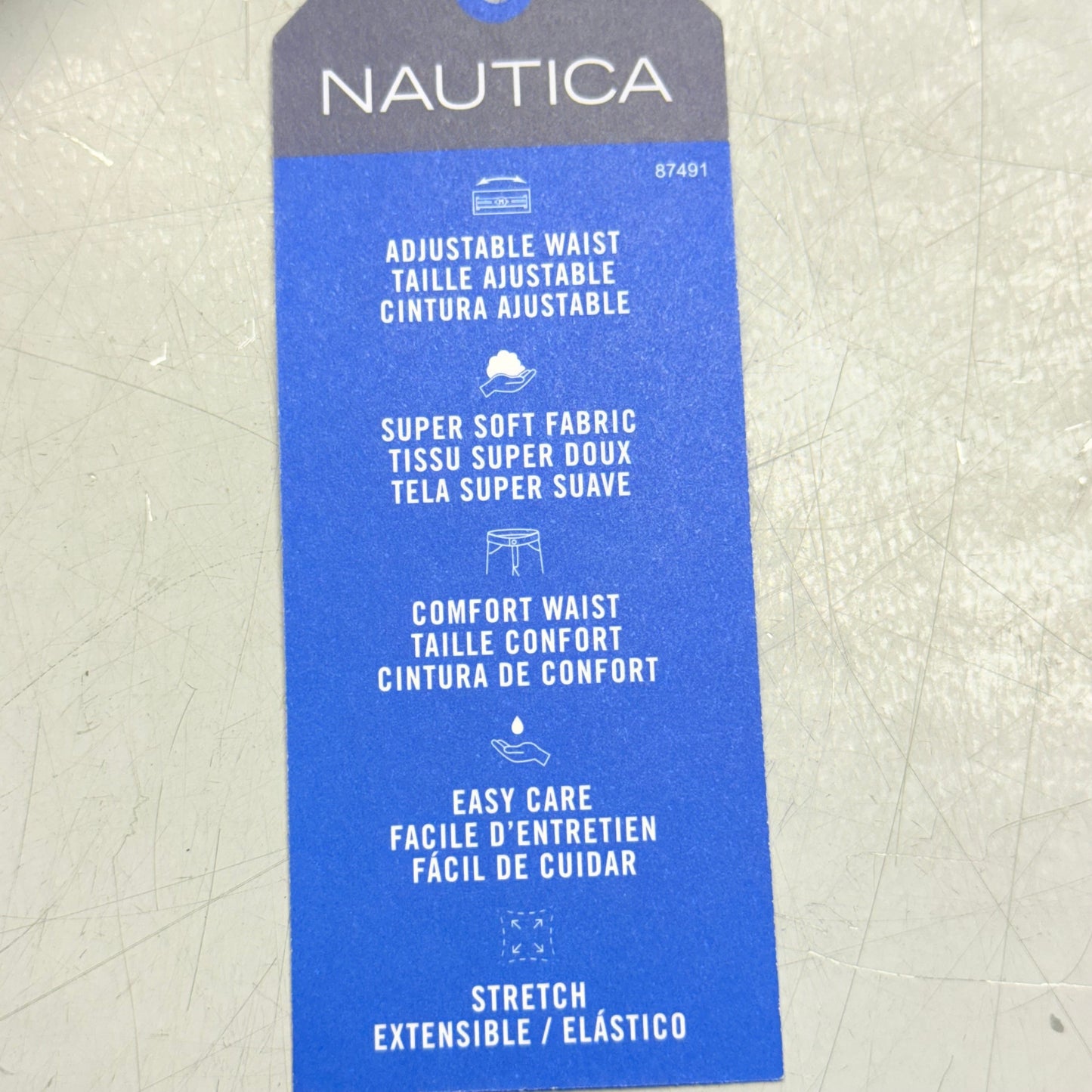 NAUTICA JEANS Boys' School Uniform Pants Sz 5 Regular Khaki - NUFDC01E (New)