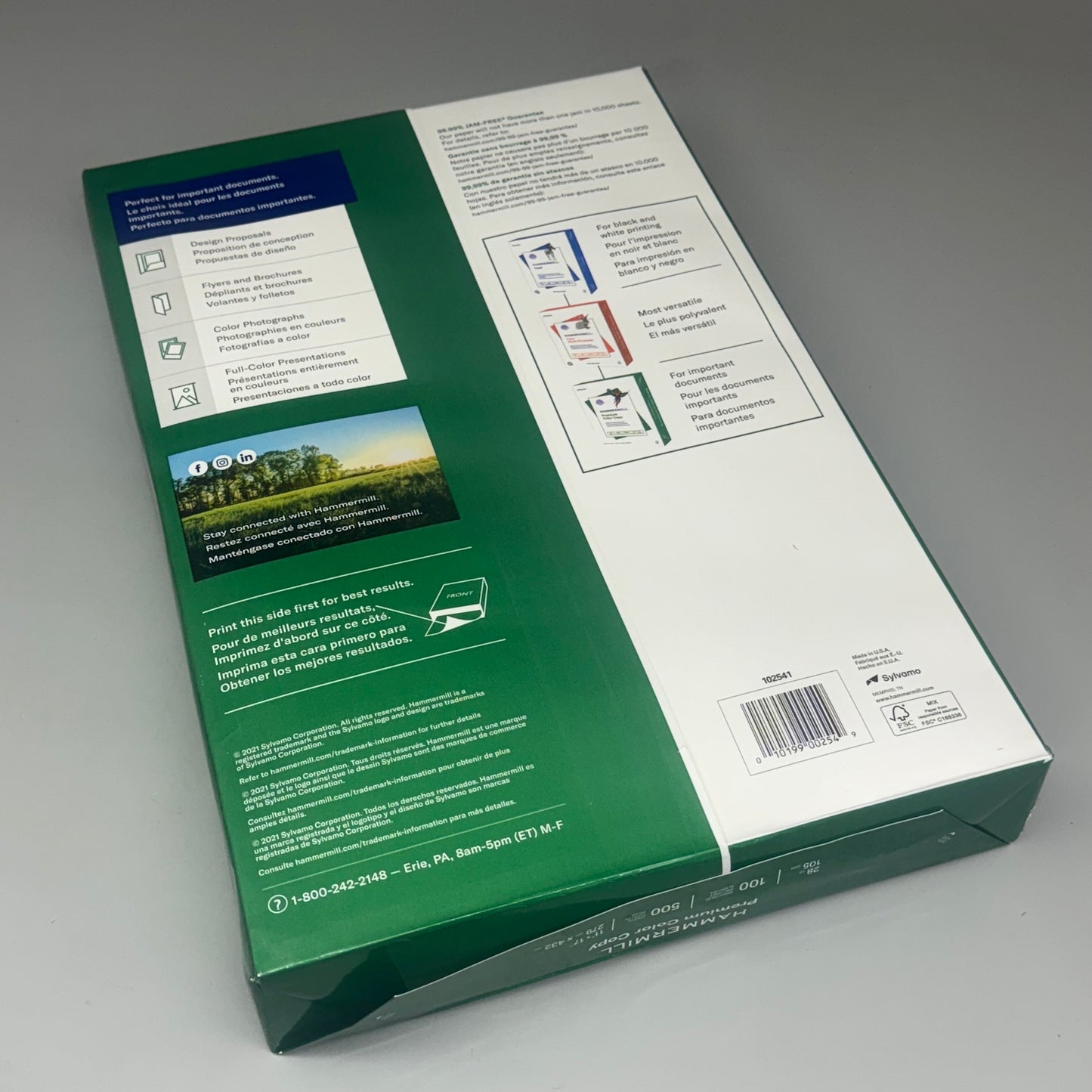 HAMMERMILL (500 SHEETS) Premium Color Copy Paper  Size: 11”x17” Model: 102500R