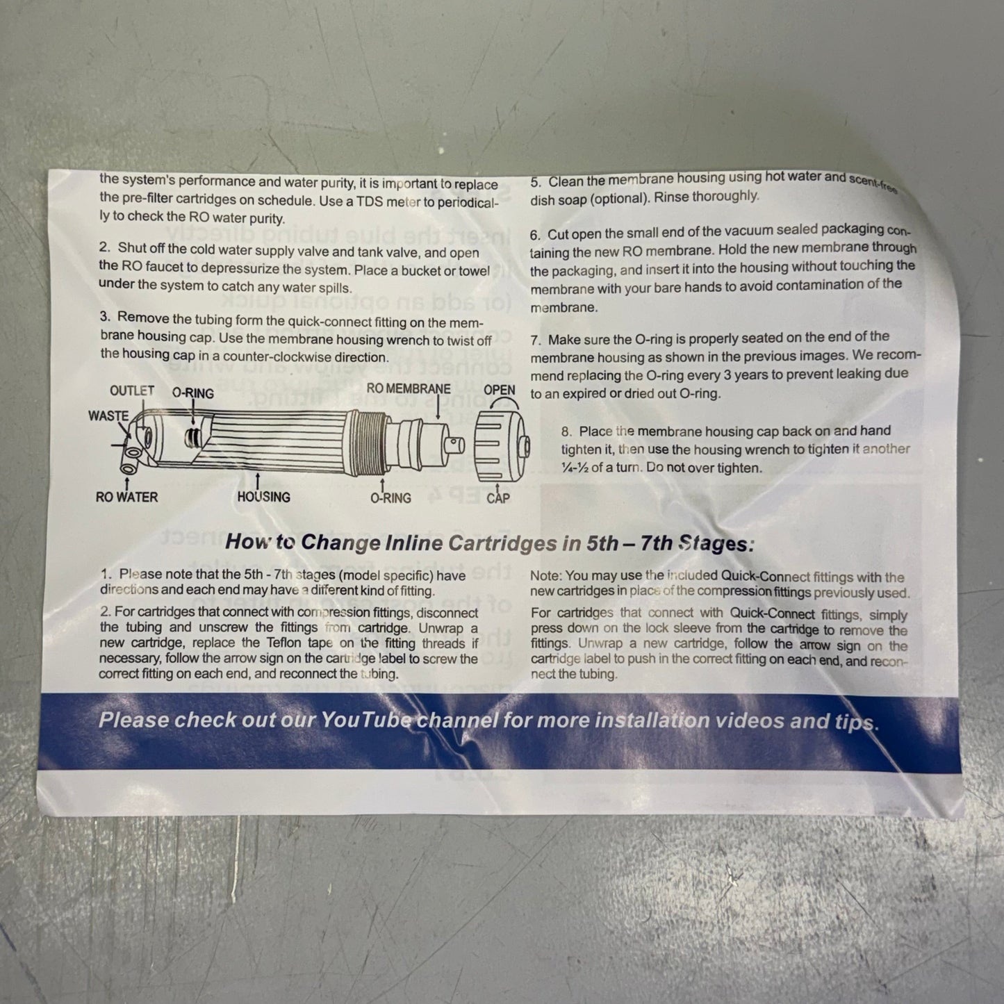 ZA@ 123FILTER 75GPD (28 Pcs) Filter Replacement Kit for 6Stage RO Filtration Systems F28K75 C