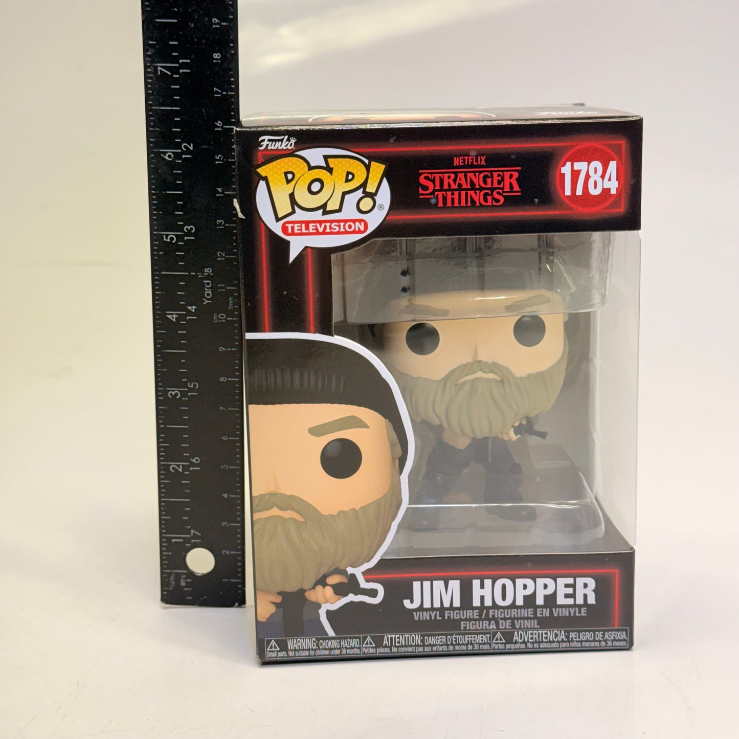 FUNKO POP Jim Hopper Vinyl Figure Netflix Stranger Things Ages 3+ 1784