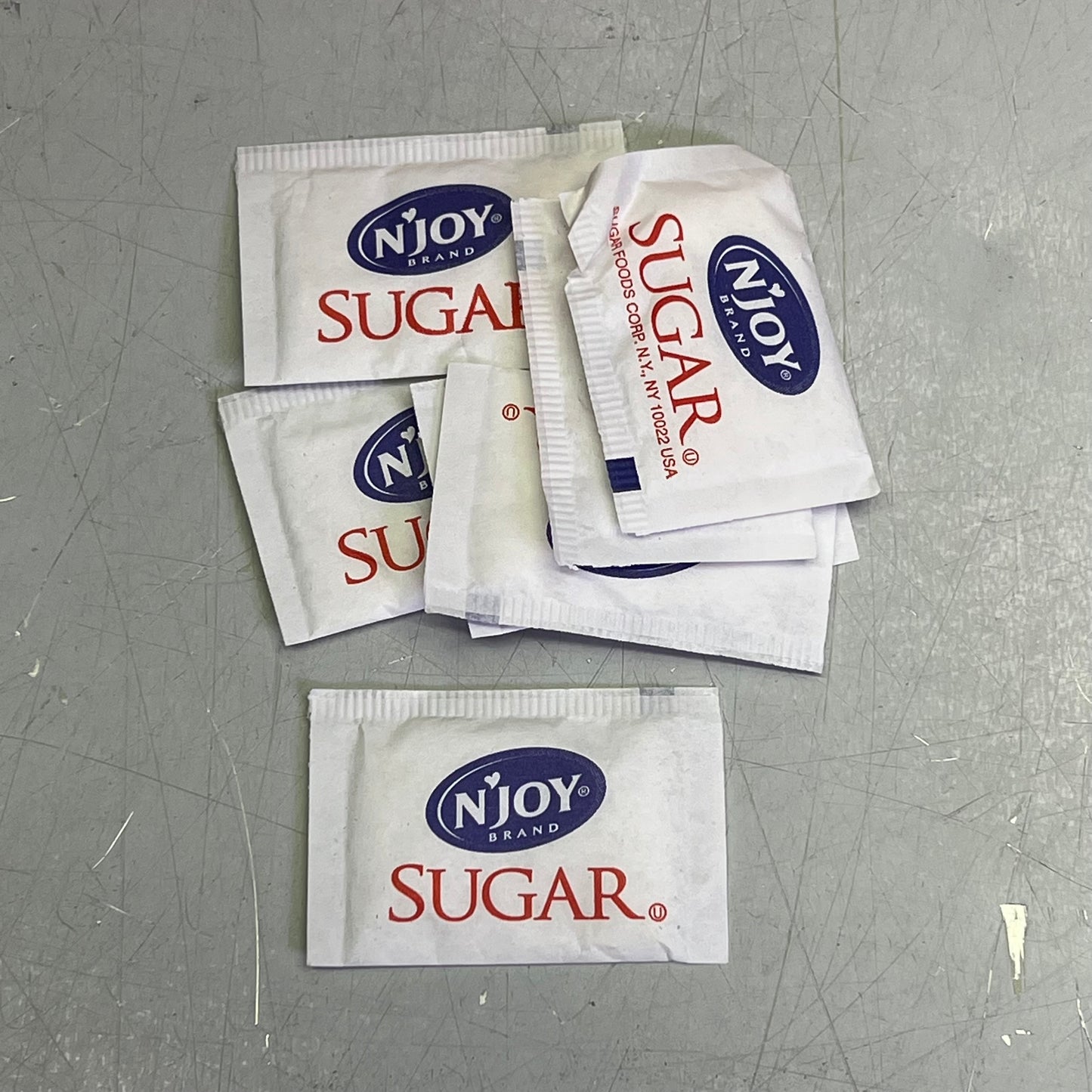 ZA@ ZA@ N'JOY (2000 PACK) Sugar Packets 2.8 G White (Slightly Damaged Box)