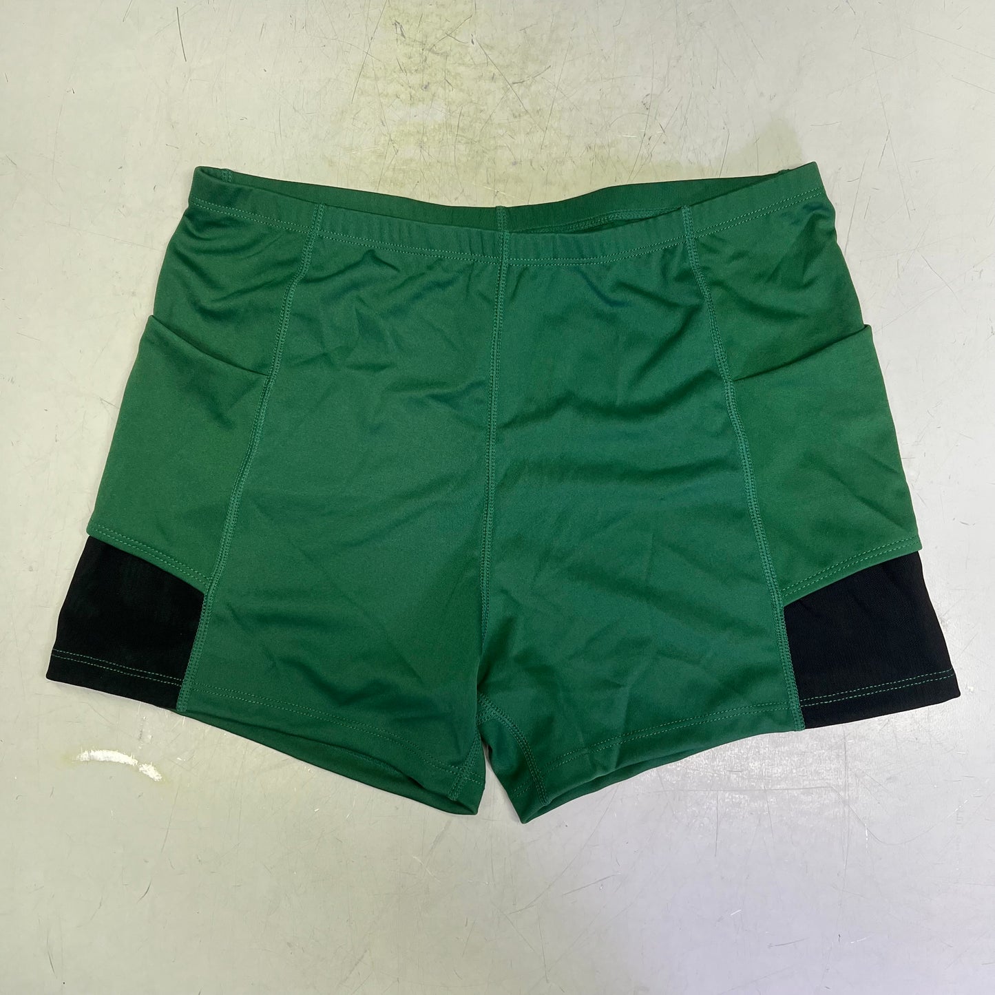 CHARMO Tennis Polo Dress Pleated Skirt W/ Shorts Women's Sz M Grass Green