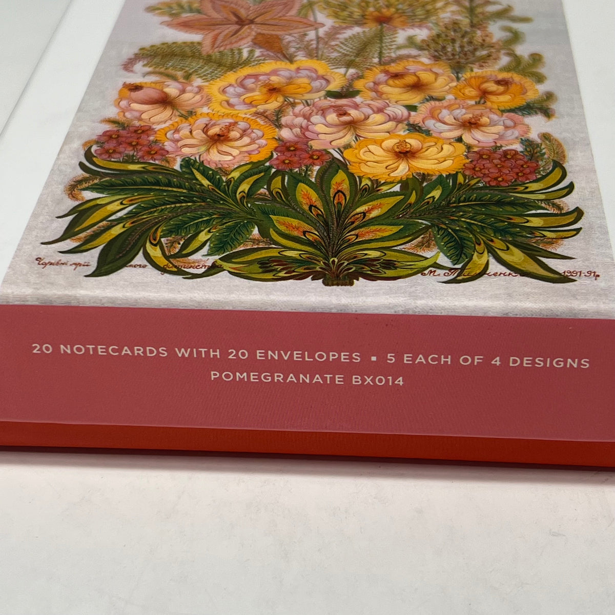 POMEGRANATE (20 PACK) Flora Fantastica Notecards W/ Envelopes  4x6" BX014