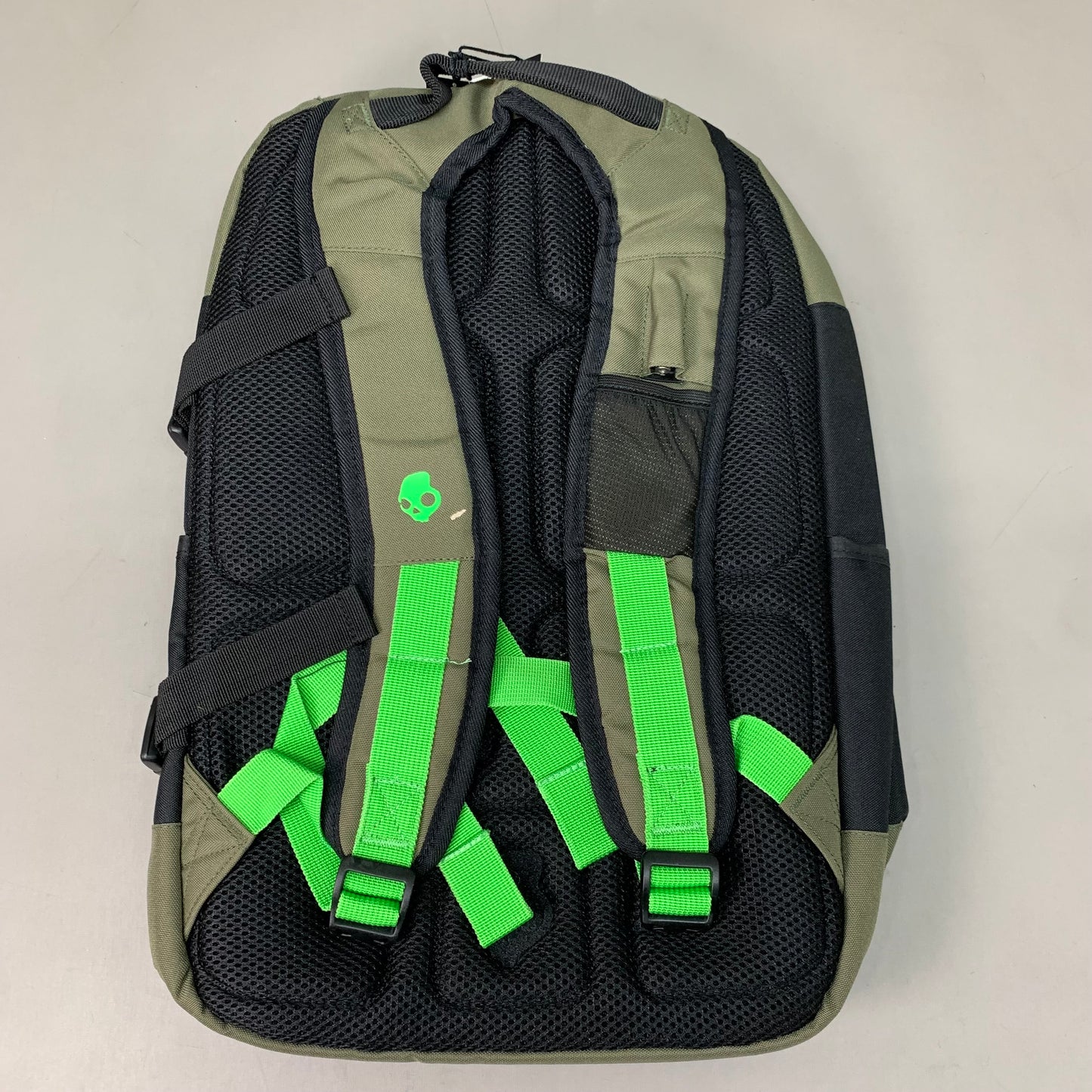 SKULLCANDY Heavy Duty Backpack 18" x 12" Green/Black SKDY1153