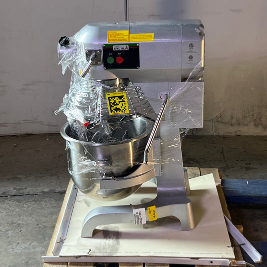 SPECTRUM Commercial 20 Qt Stand Mixer 110V Planetary Bench Gray EMP-20 (New Other, Has Cosmetic Scratches & Scuffs)