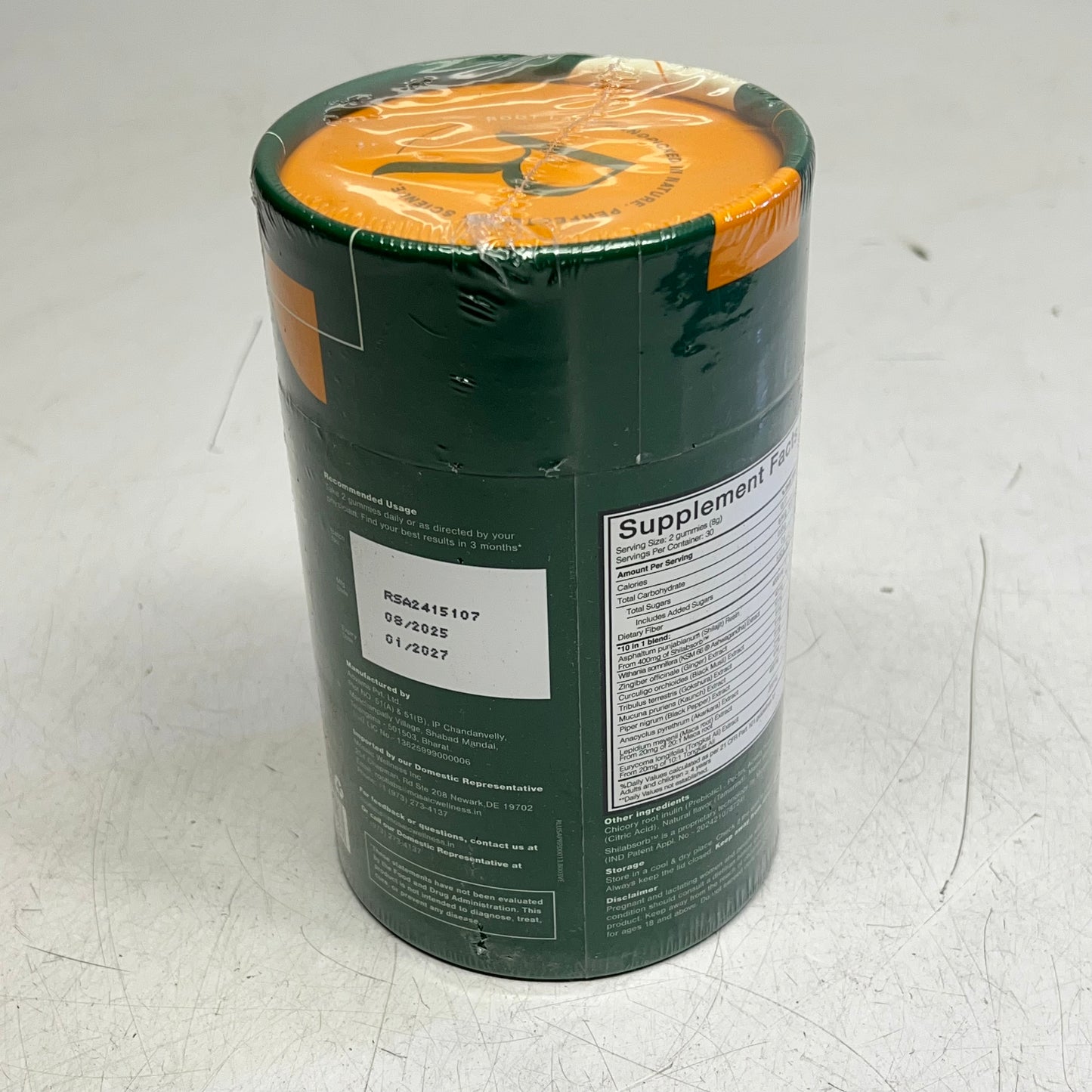 ROOT LABS (2 PACK, 60 EACH) 10 In 1 Alpha Gummy Vitamins 4000mg Shilajit BB 1/27