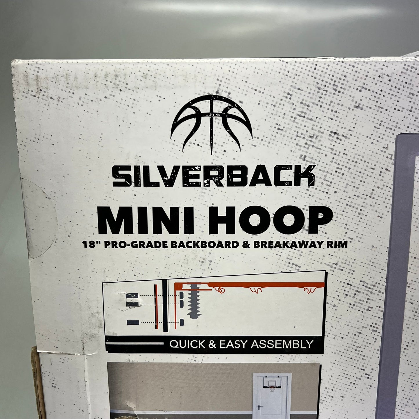 SILVERBACK 18" LED Mini Hoop Breakaway Rim Pro-Grade Backboard 18" G02280