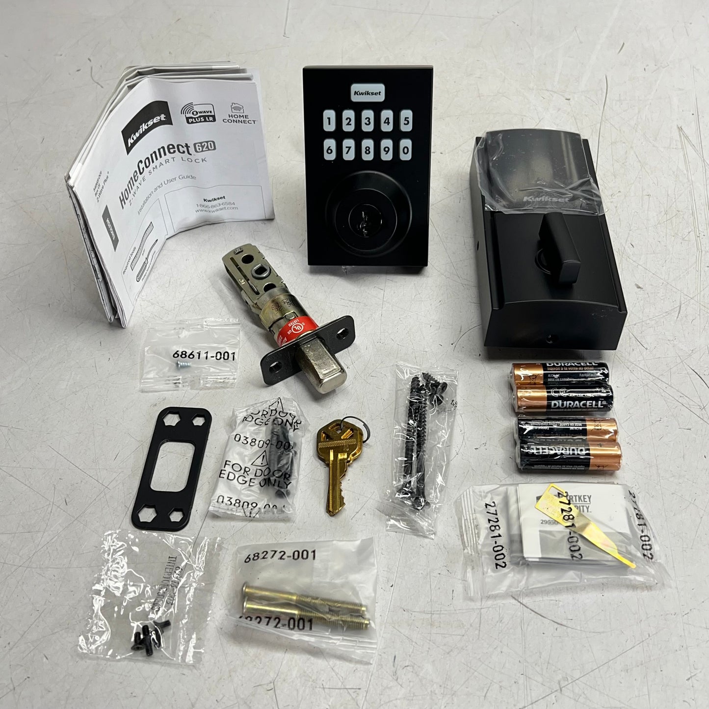 KWIKSET Home Connect 620 Z-Wave Smart Lock Long Range Matte Black 98935-007