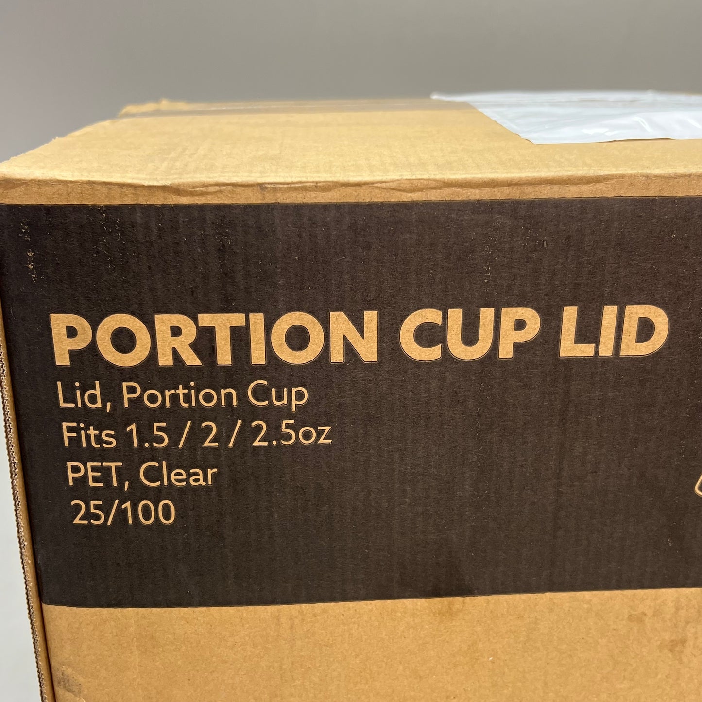 ZA@ EVO PAK (2,500 PACK) Tight Fitting Portion Cup Lids PET Fits 1.5/2.0/2.5oz Clear LCP2