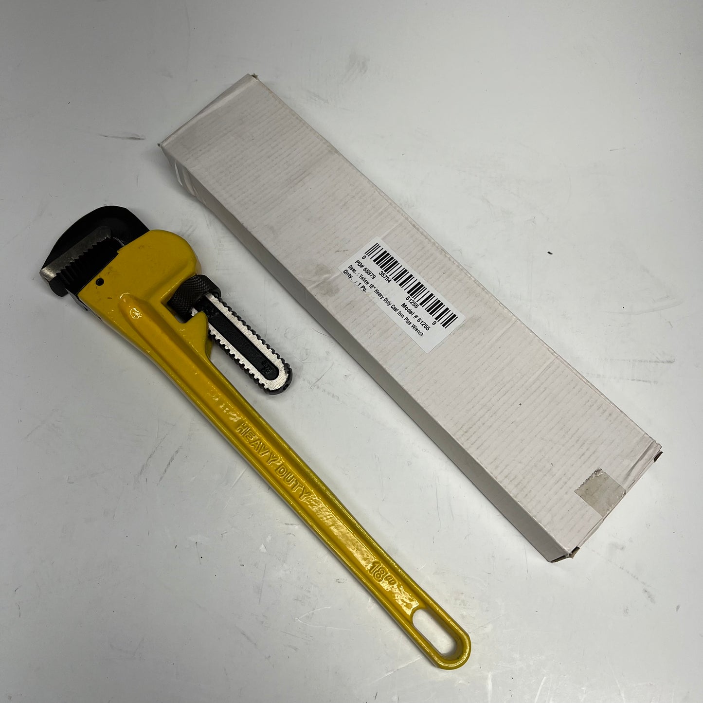 Professional Grade Plumbing Tool Sturdy Cast Iron Housing 18" Yellow 61255