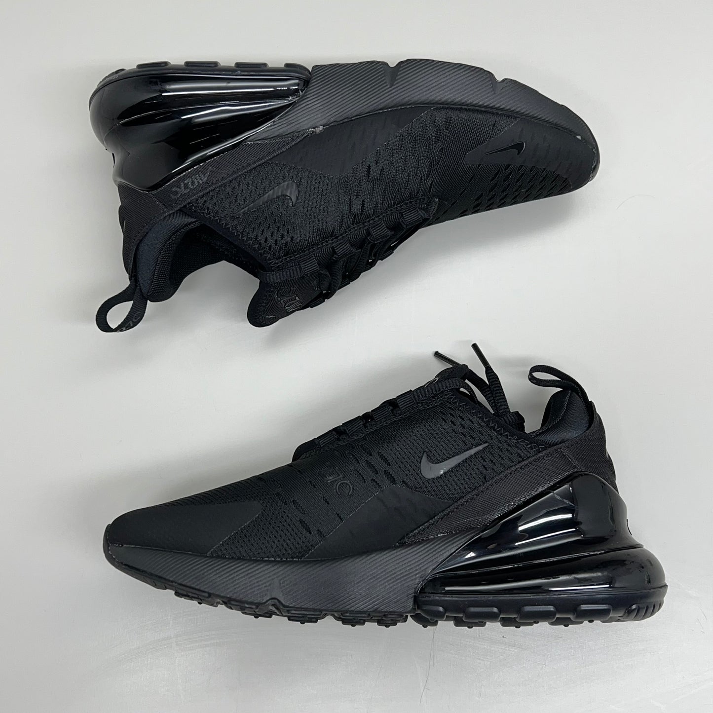 NIKE W Air Max 270 Foam Insole Mesh Style Sneakers Women's Sz 6 Black AH789006