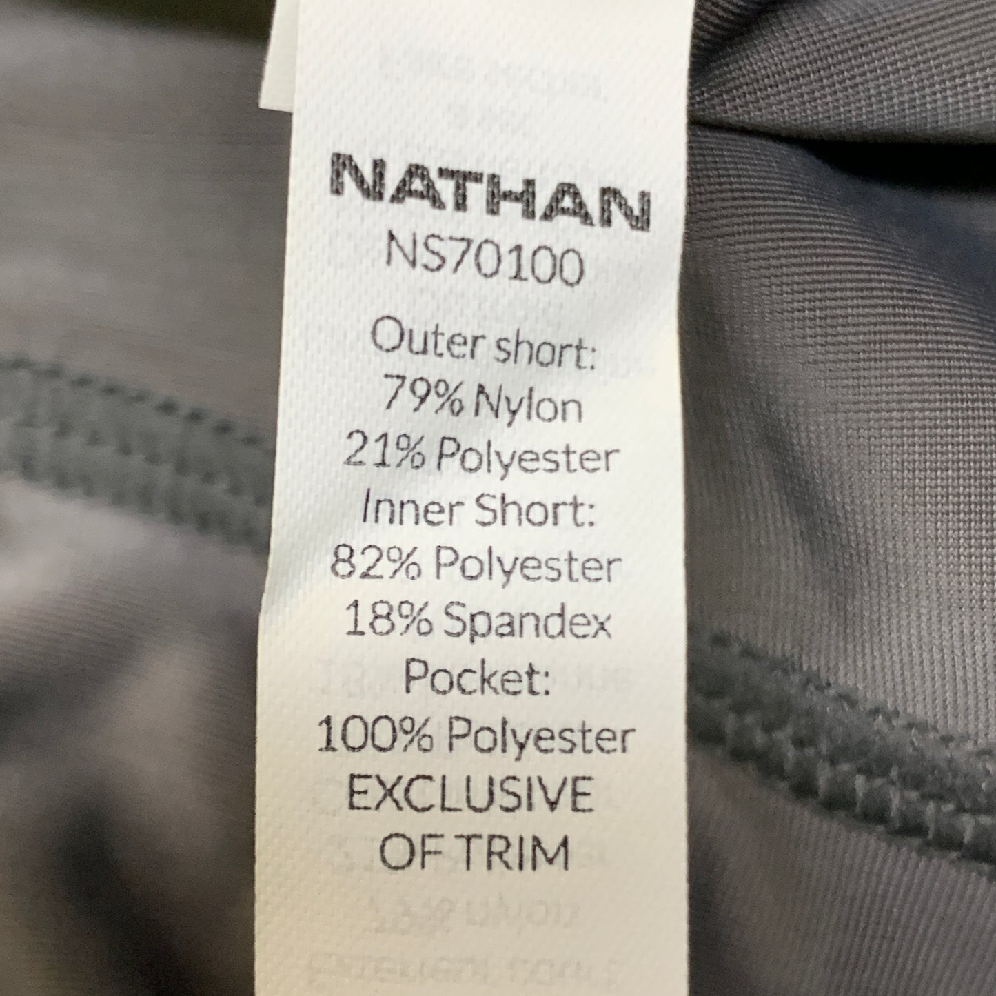 NATHAN Front Runner Shorts 5" Inseam Men's Mallard Blue Size L NS70100-60103-L