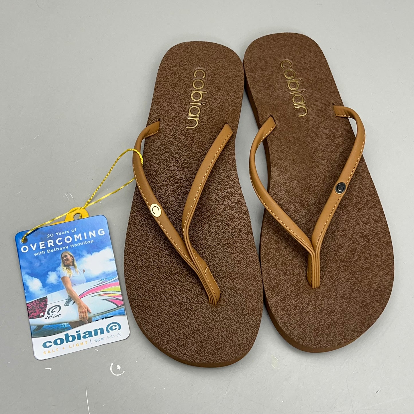 COBIAN Nia's Bounce 2 Synthetic Leather Sandals Women's Sz 11, EU 42.5 Tan NIA25-230-11