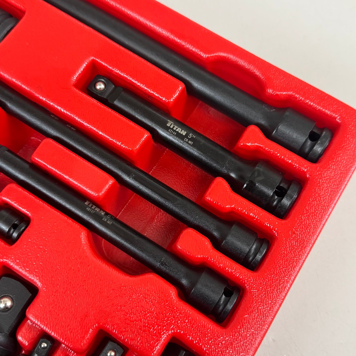 TITAN (17 Piece) Impact Socket Accessory Set Black 81483