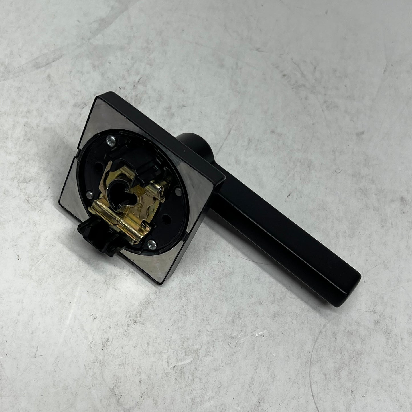 KWIKSET Halifax Square Keyed Entry Handle Smartkey Matte Black 97402-920