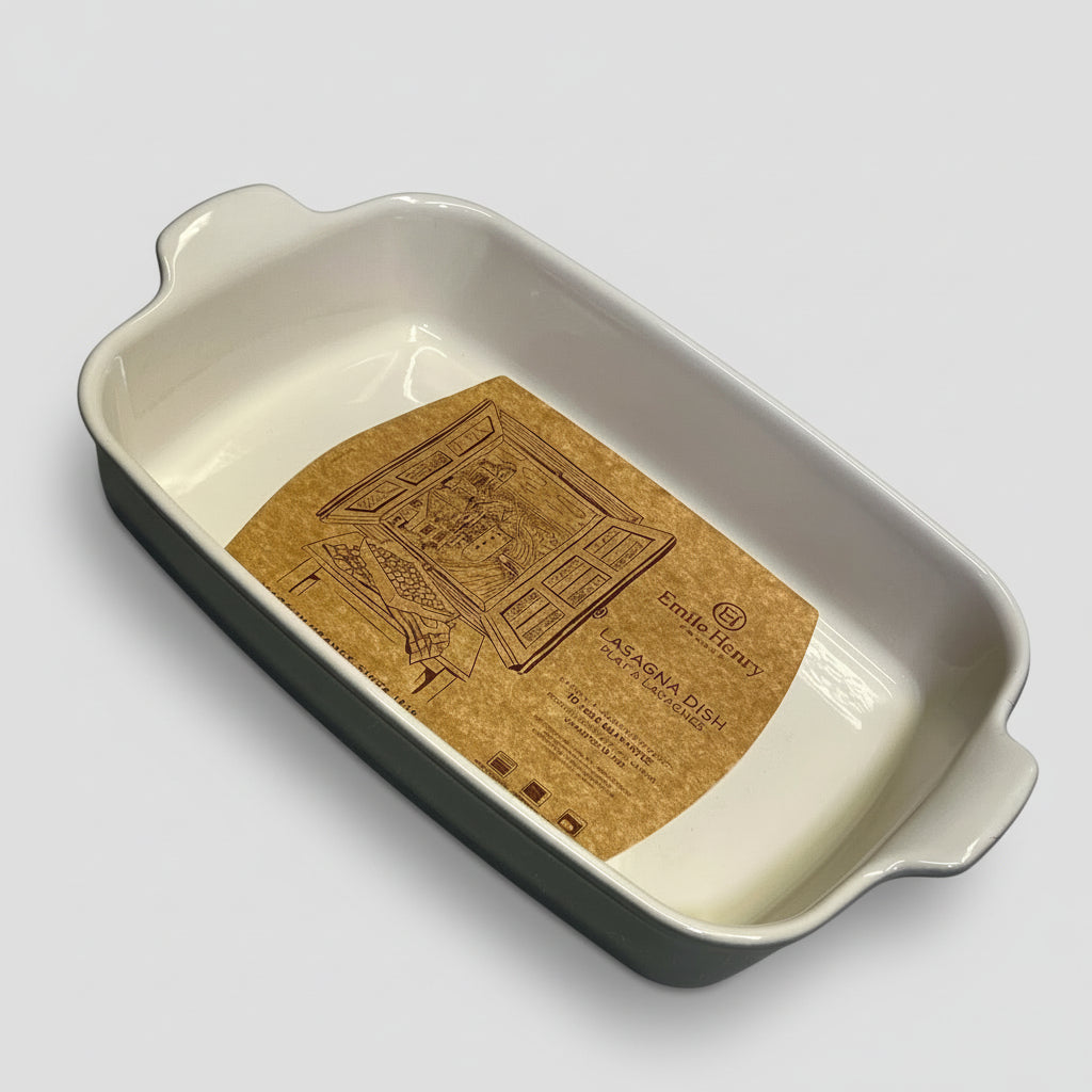 EMILIE HENRY Modern Rectangular Baker 17.75" x 11" x 3" Pearl Grey EH819627