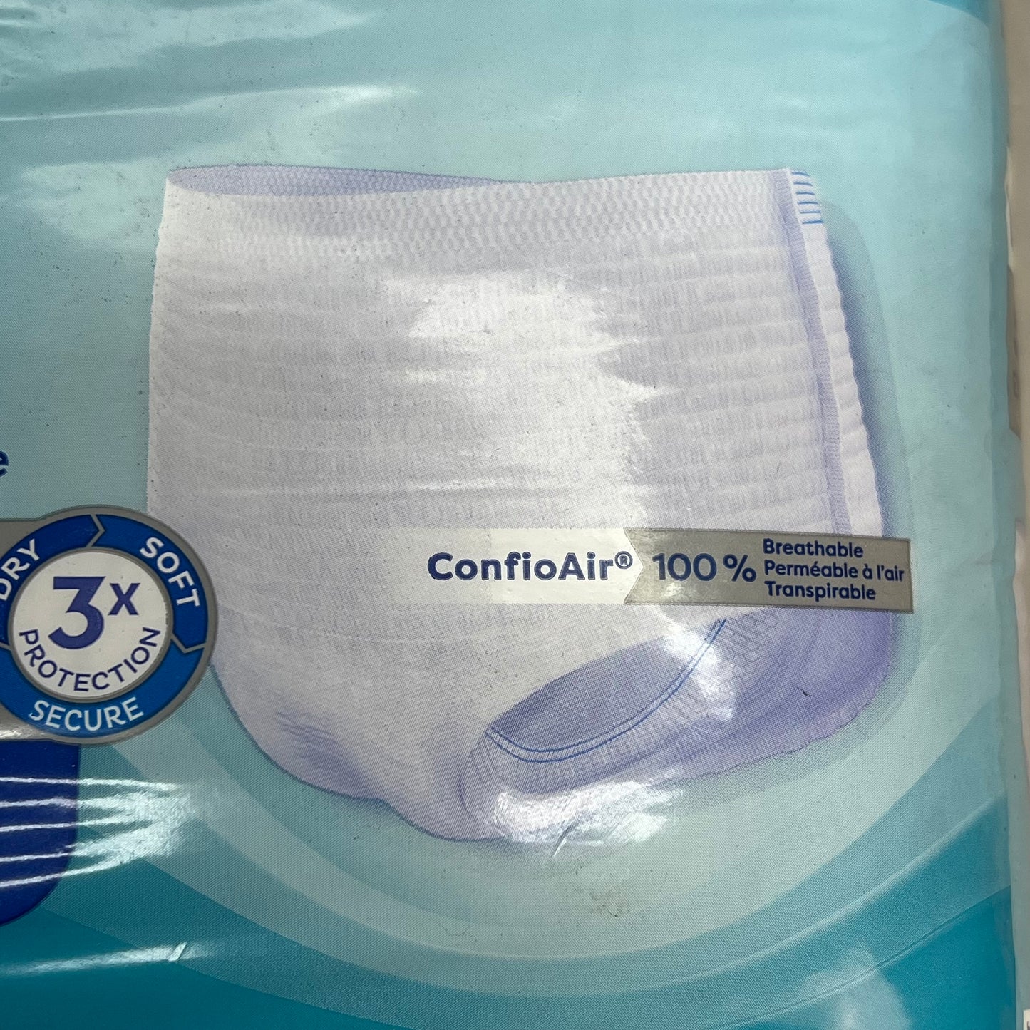 TENA (2 PACK) Proskin Fully Breathable Adult Diaper Unisex Sz L White 37959-10