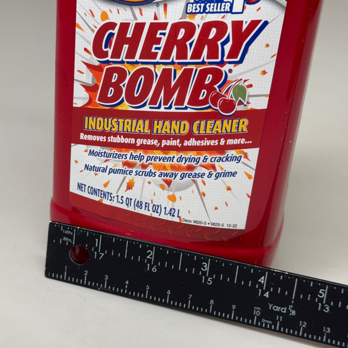 ZEP (2 PACK, 48 fl oz EACH) Moisturizing Cherry Bomb Industrial Hand Cleaner Red