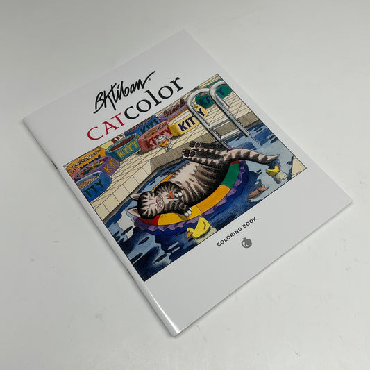 ZA@ POMEGRANATE B. Kliban Catcolor Coloring Book Soft Cover 22 Images