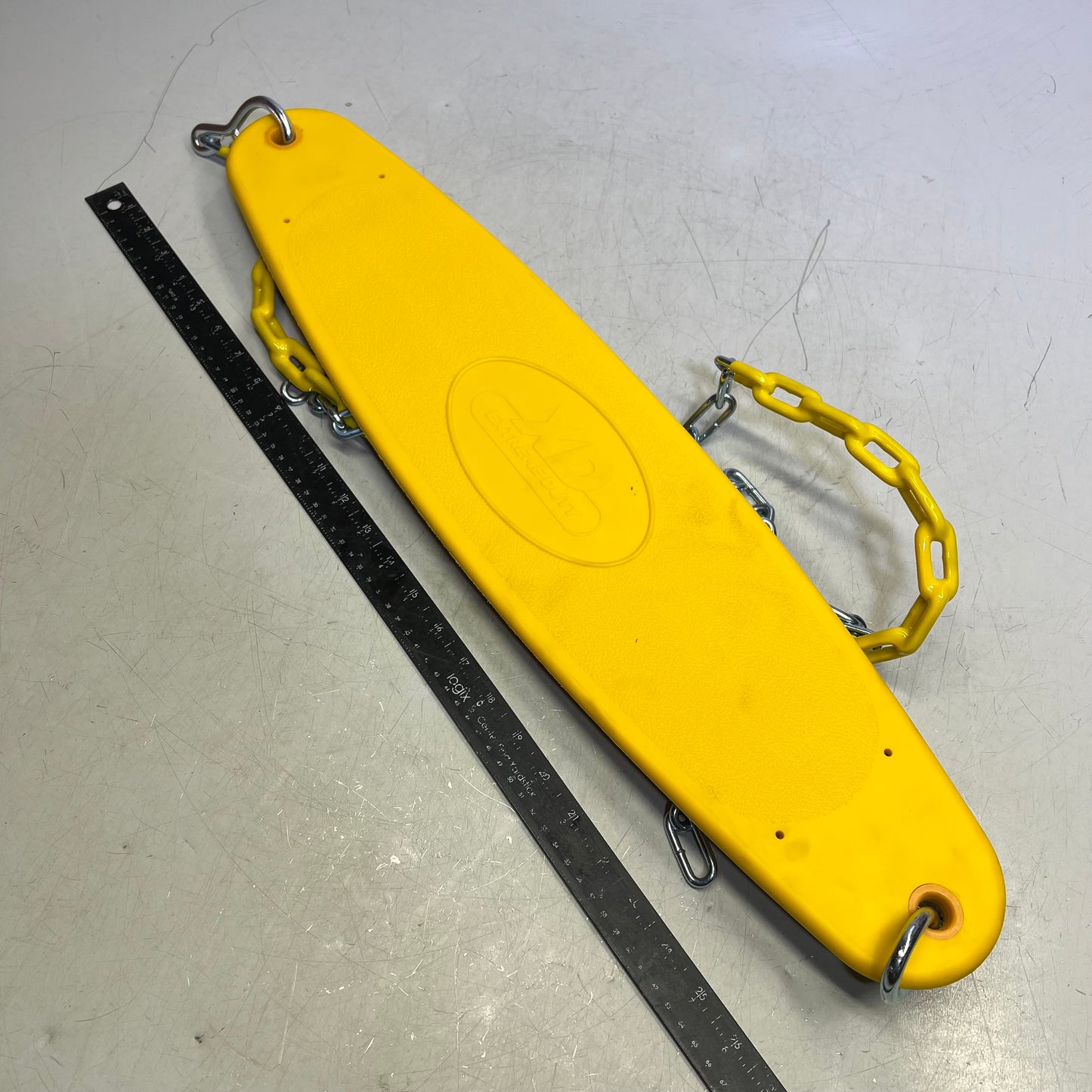 GORILLA (2 PACK) Extreme Duty Belt Swing W/ Coated Chains 26"x6" Yellow & Blue