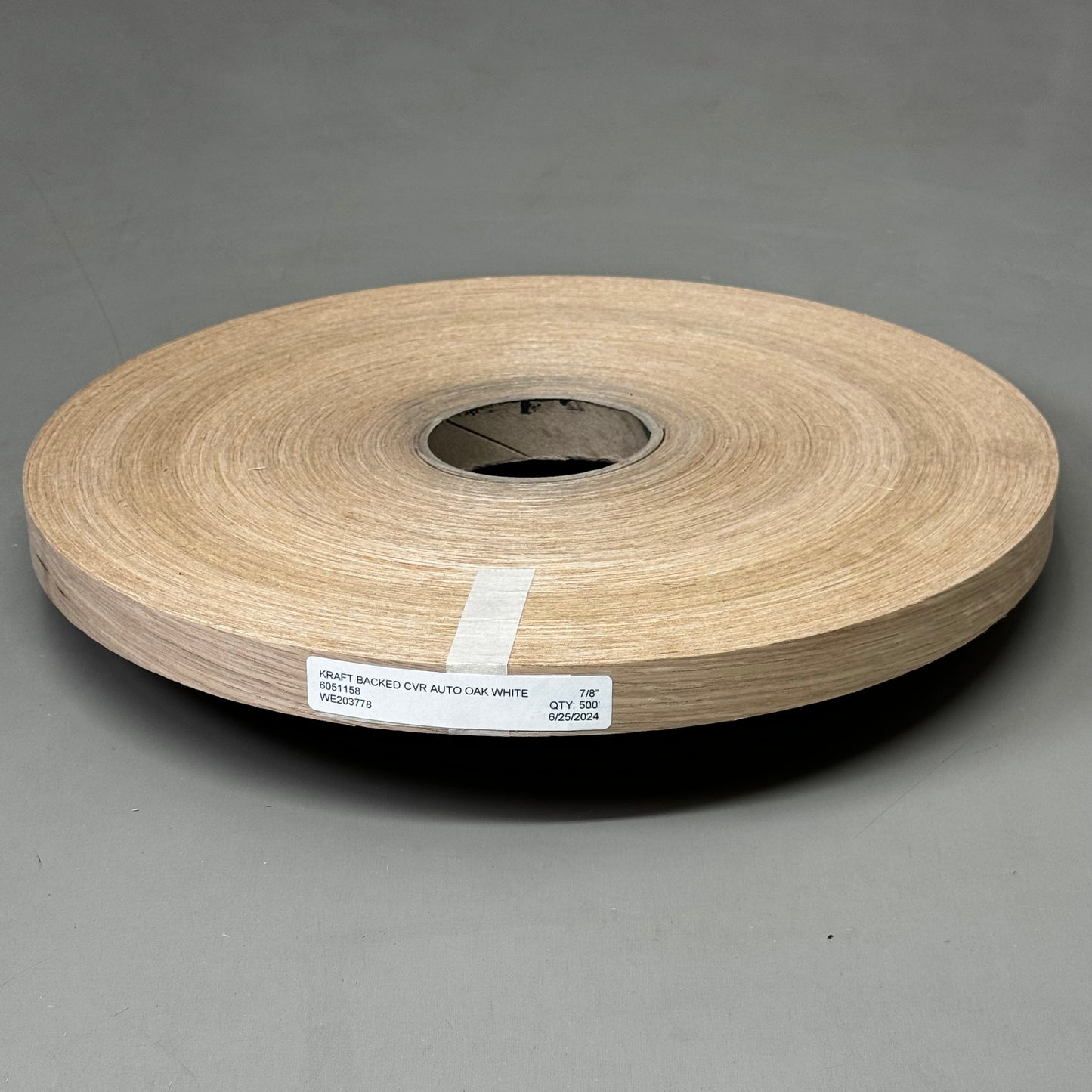 EDGEMATE Kraft Backed CVR Auto Edge Banding Oak White Rift 7/8"X500' 6051158