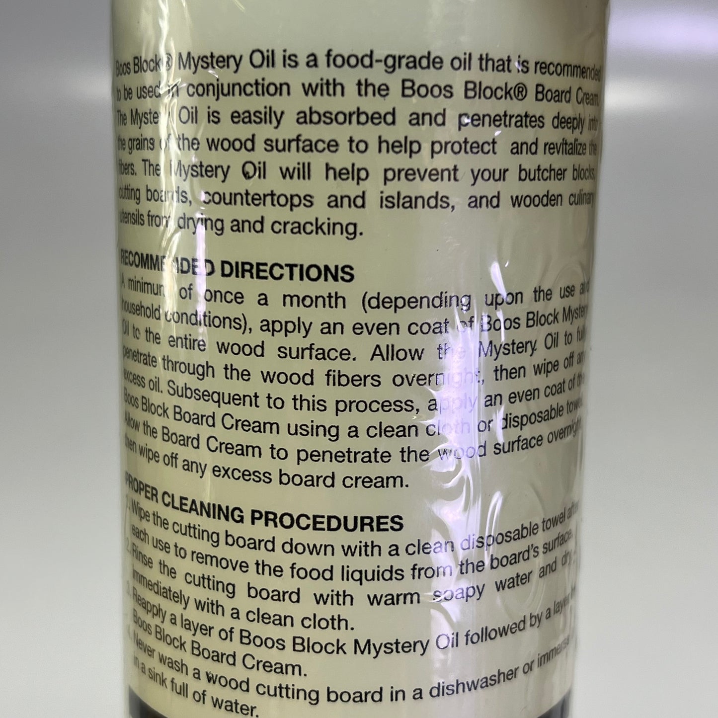 JOHN BOOS Care & Maintenance Pack Mystery Oil, Cream & Applicator MYSCRMAPP