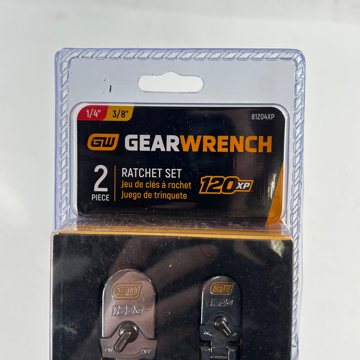 GEAR WRENCH Ratchet Set 120 Positions 3° Swing Arc 60-tooth Pawls Chrome 120|XP