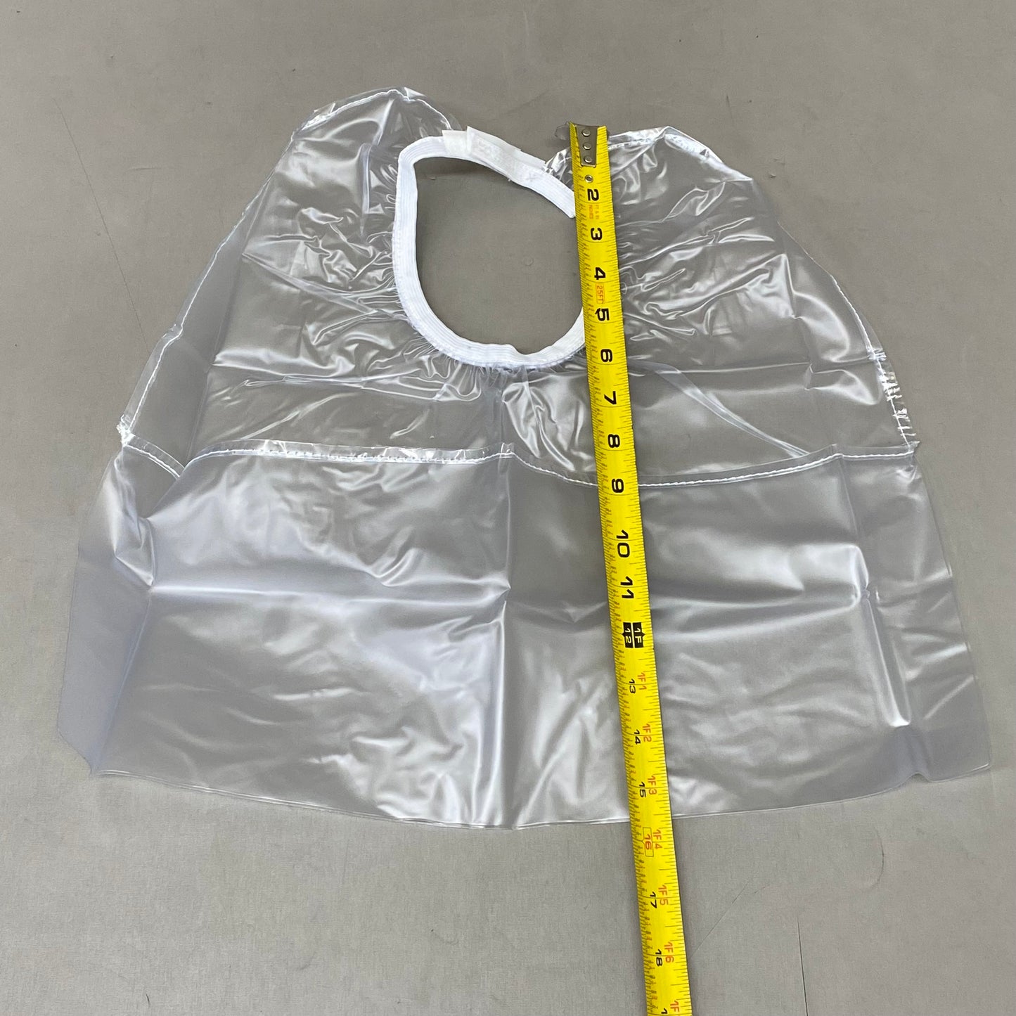 PROBASIC (6 Pack) Hair Salon Deep Pocket 100% Vinyl Neutralizing Bib Clear 08193