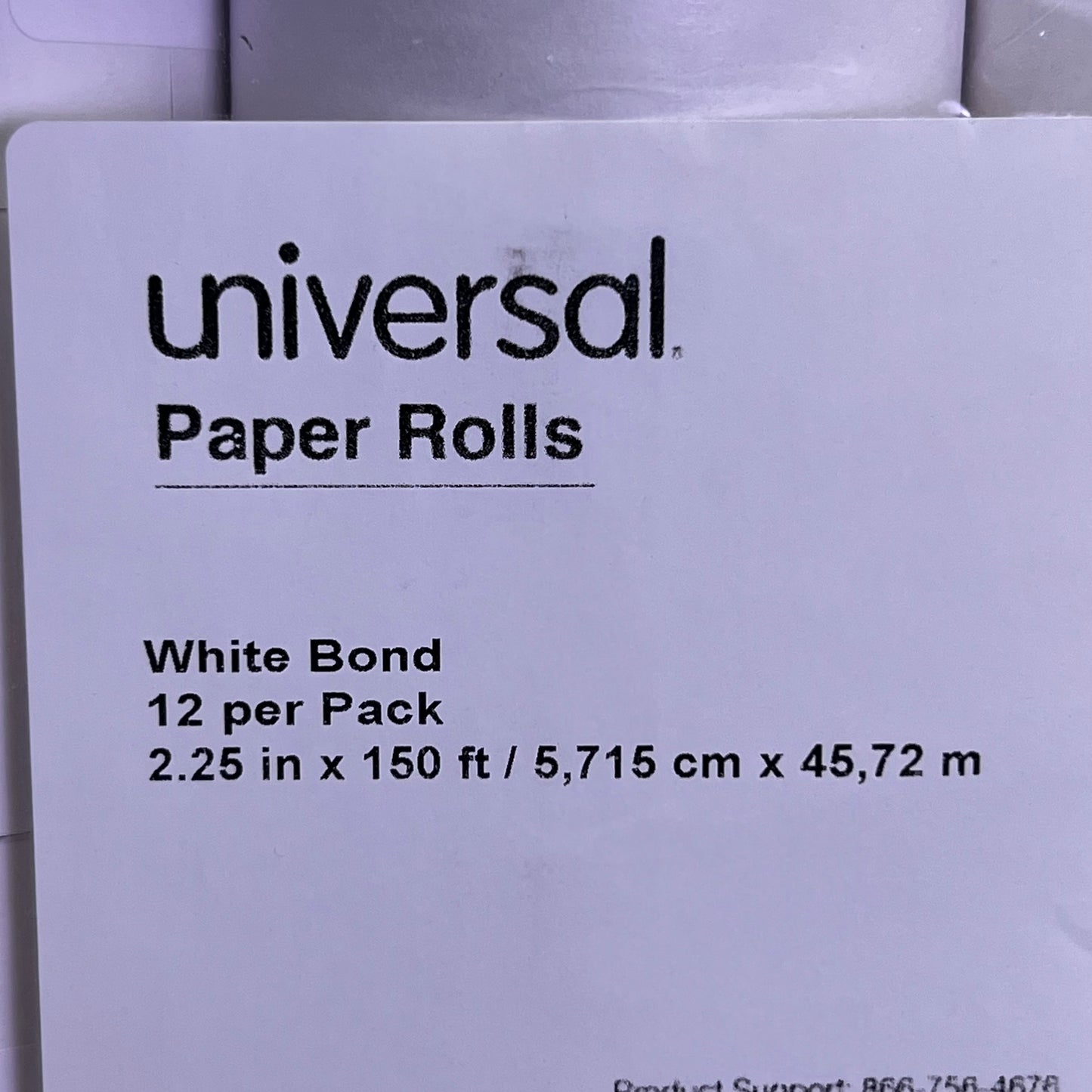 UNIVERSAL (48 Rolls) Paper Rolls 2.25" x 150 ft White UNV35715