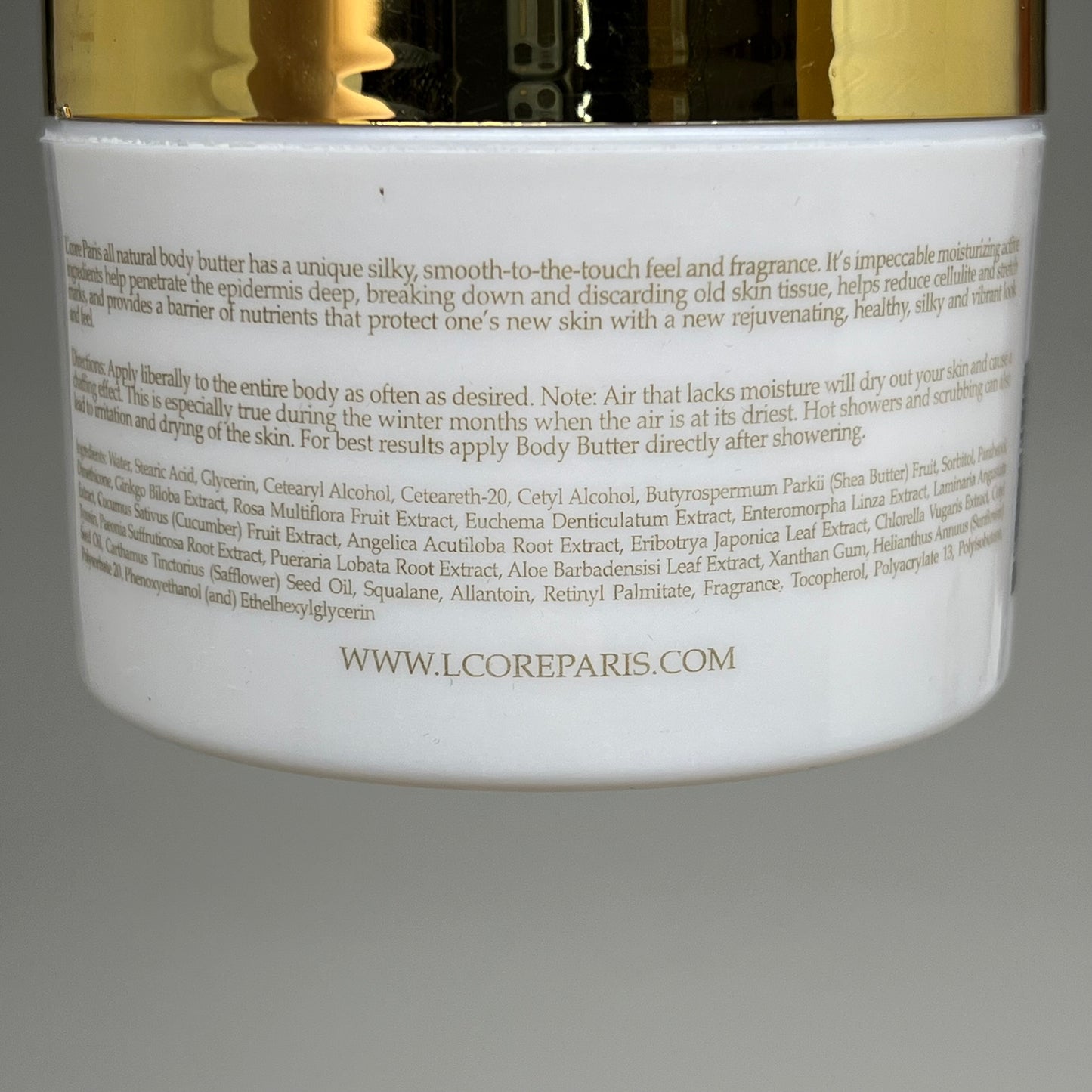 ZA@ L'CORE Gourmet Body Butter Cellulite Control 8.4 oz BB 24 Months After Opening