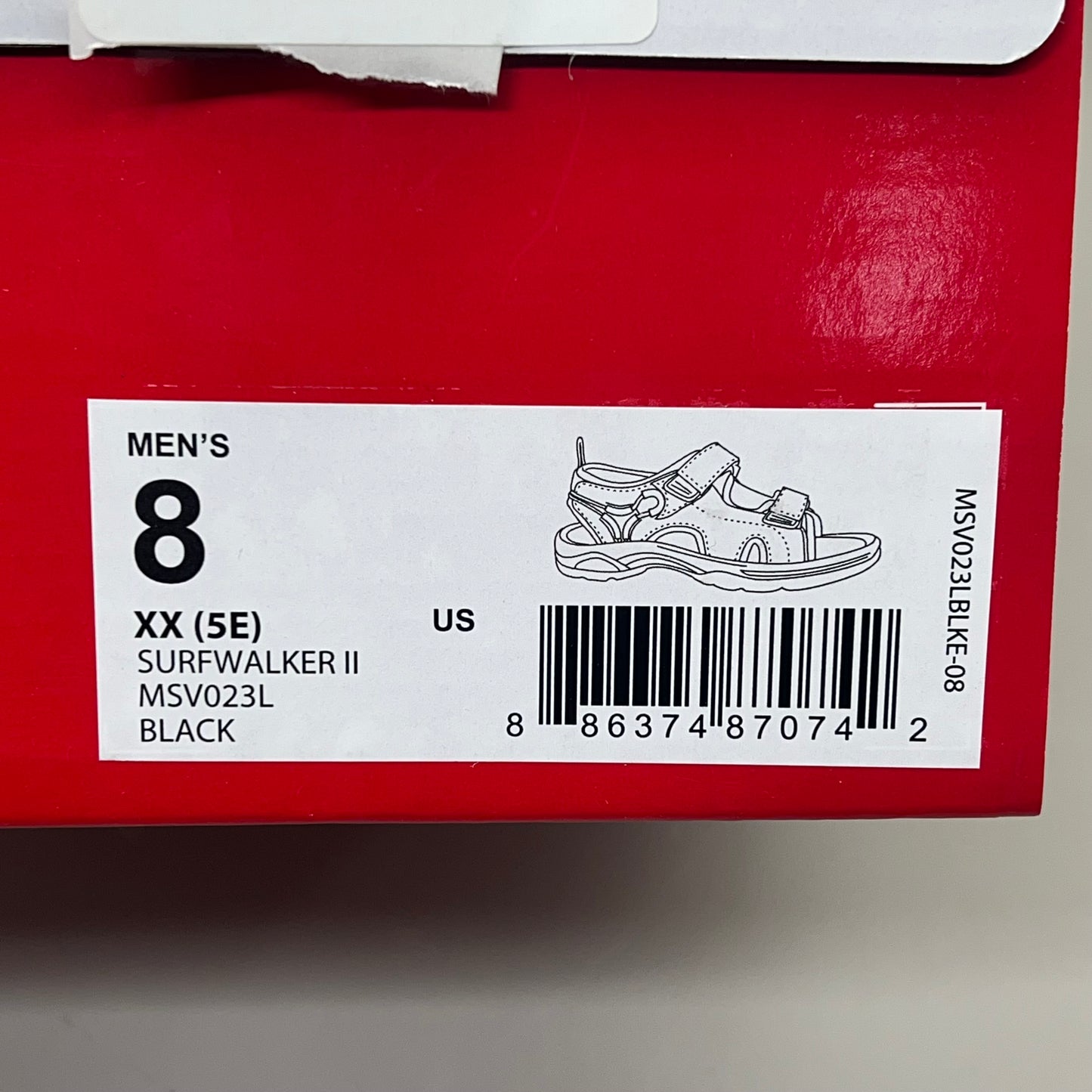 PROPET Surfwalker II Sandal for Outdoor Wear Men's Sz 8 XX(5E) Black MSV023L