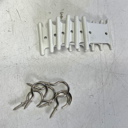 ZA@ Hanging Patio Lighting W/ Bulbs for Outdoor White/Bronze (As-is)