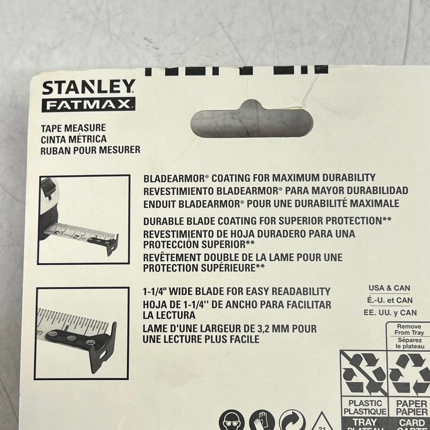 STANLEY Fatmax Tape Measure W/ Blade Armor & Impact Resistant Case 35' 33-735