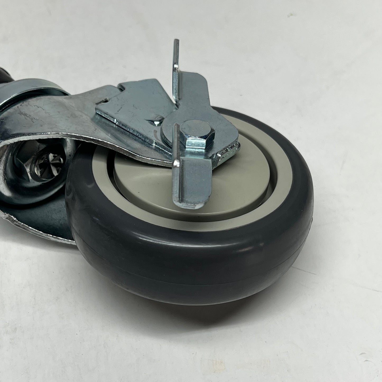 KUTLER (SET OF 4) Commercial Kitchen Prep Table Caster Wheels Grey/Silver KT-4W