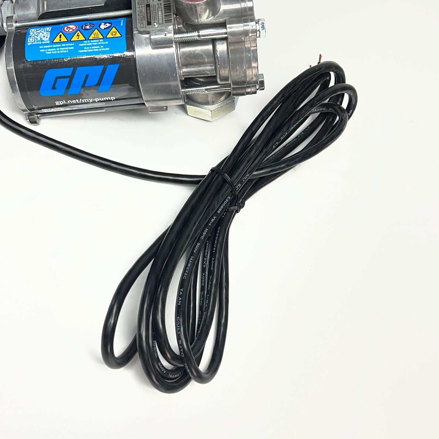 GPI Transfer Tank Pump Kit W/ Spin Collar 8 Gal Per Minute 12V Silver 137100-05