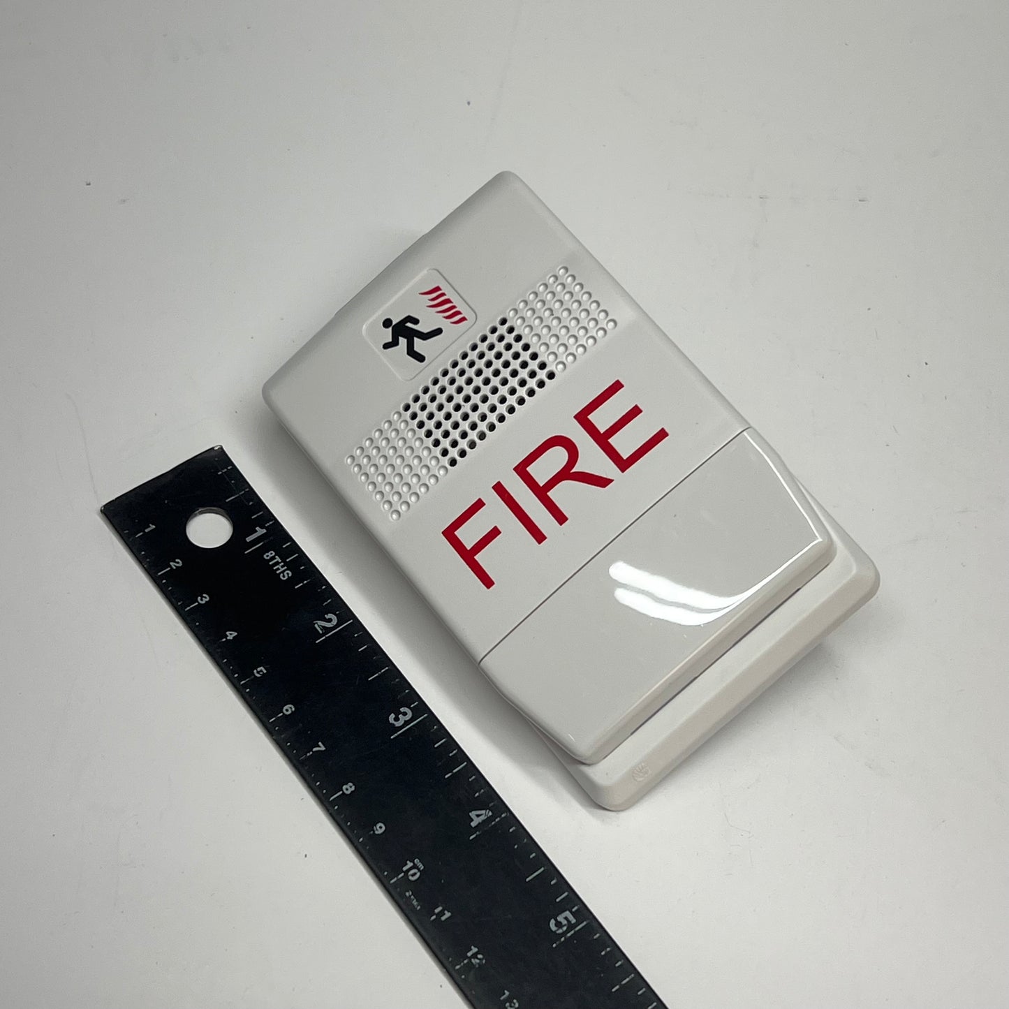 KIDDIE  Genesis Horn Low Profile Design Line Of Fire Alarm 4.5"x3" White EG1F-P