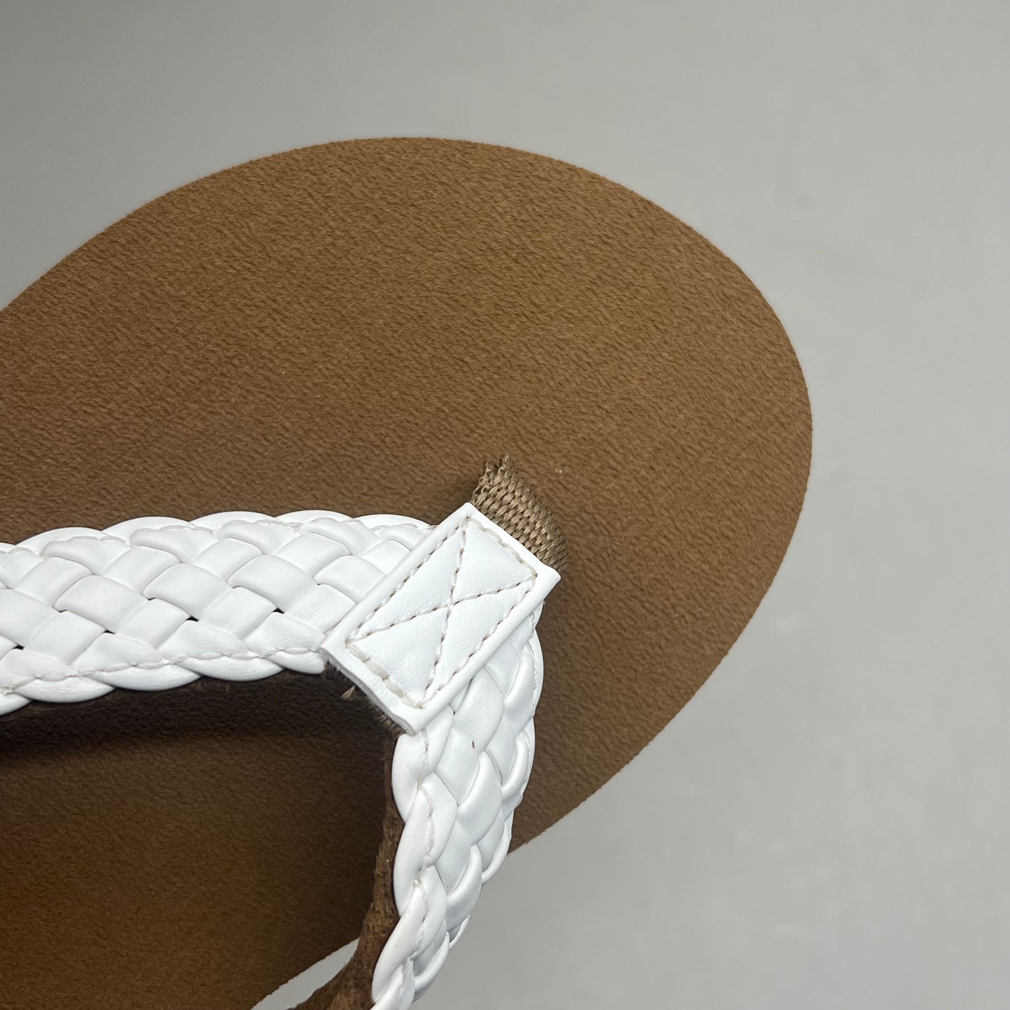 COBIAN Braided Bounce Synthetic Leather Sandals Women's Sz 10 EU 41 White BRB10-100-10