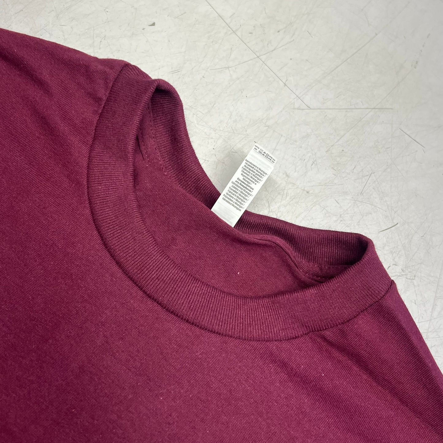 ZA@ AMERICAN APPAREL (12 PACK) Heavyweight Cotton Tee Unisex Sz L  Burgundy 1301