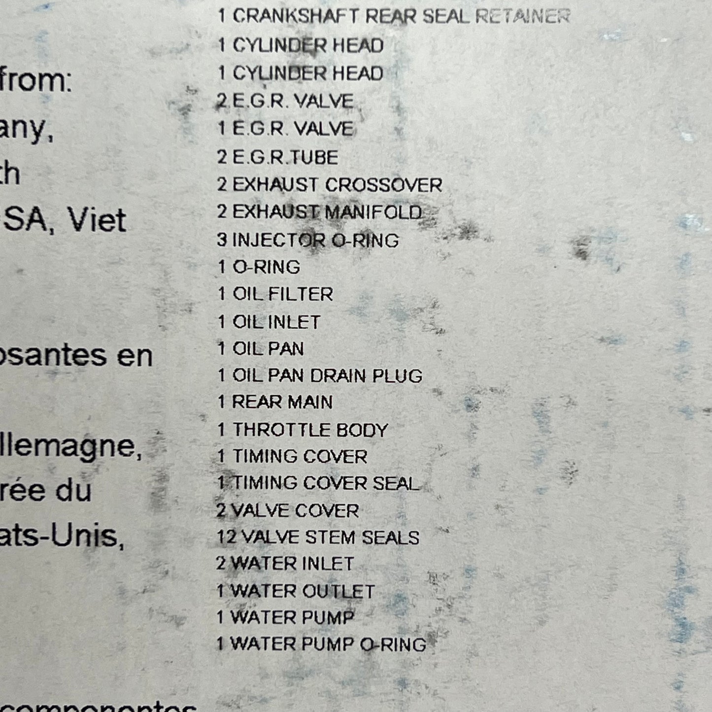 MAHLE Engine Gasket Set For Chrysler & Dodge Vehicles Made In USA 95-3572